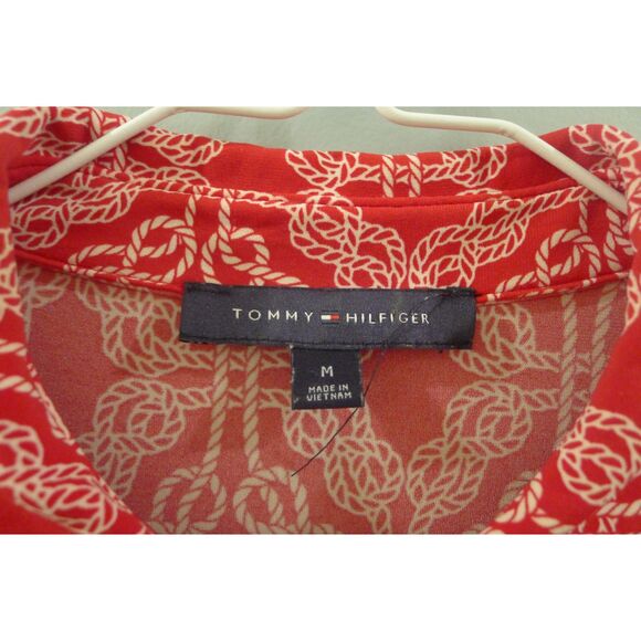 Tommy Hilfiger Nautical Rope Print Romper - Red M - Picture 8 of 10